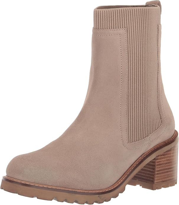 Seychelles Womens Far Fetched Knit Pull On Casual Boots Mid Calf High Heel 3" & Up - Brown | Amazon (US)