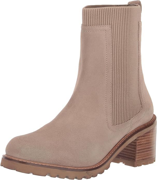 Seychelles Womens Far Fetched Knit Pull On Casual Boots Mid Calf High Heel 3" & Up - Brown | Amazon (US)