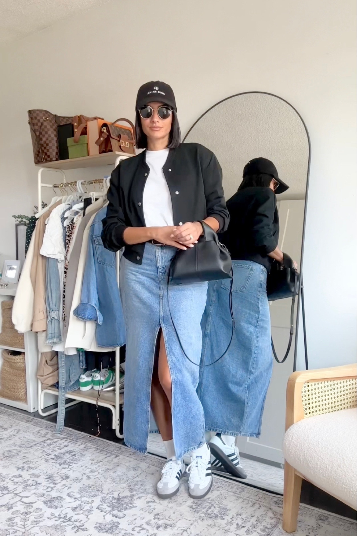 Small in everything 
Linking a similar bomber on my Amazon storefront 

#LTKitbag #LTKVideo #LTKfindsunder100