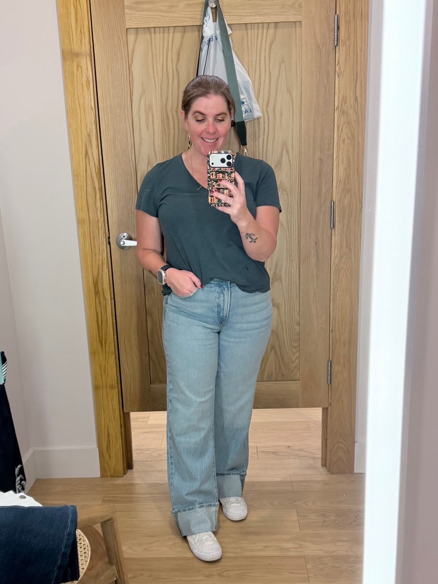 Loft Rivete Jeans are 55% off! 

I’m a sucker for a cuffed jean and these are so good! The jeans runs TTS and are on sale for $42.73! 

#LTKOver40 #LTKMidsize #LTKSaleAlert