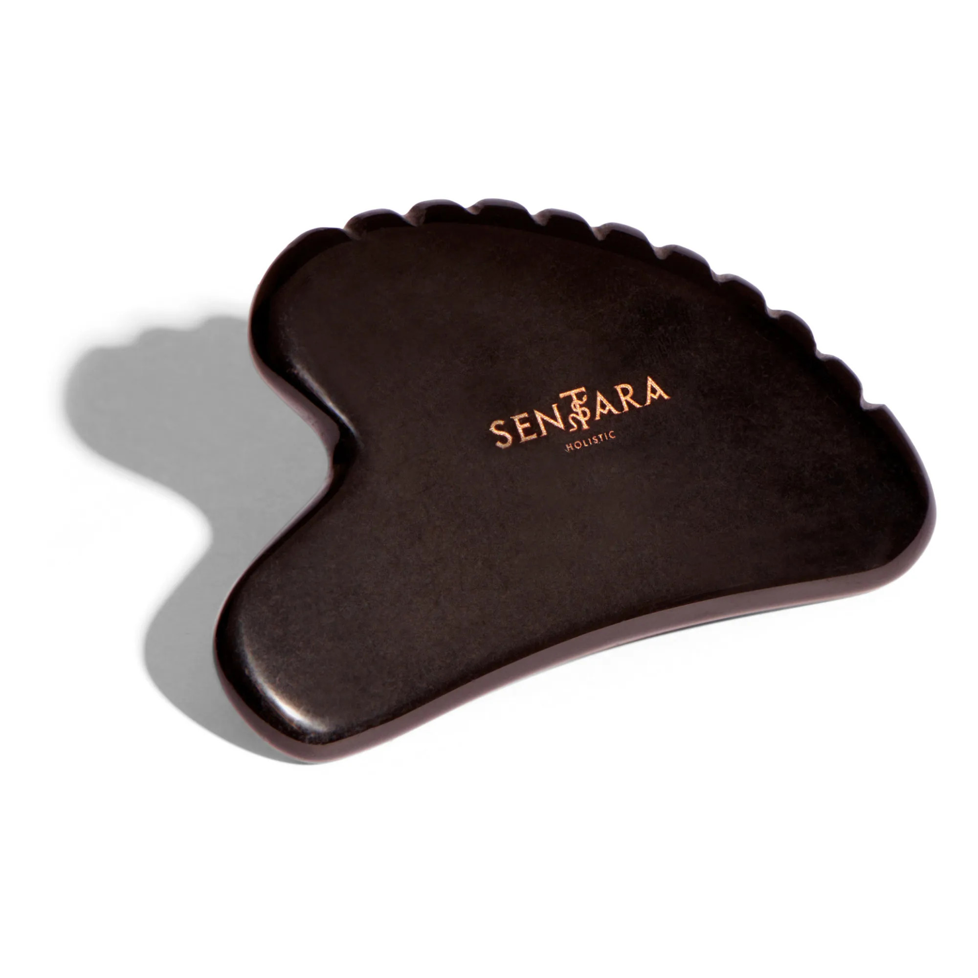 Black Obsidian Toothed Heart Gua Sha | Smallable