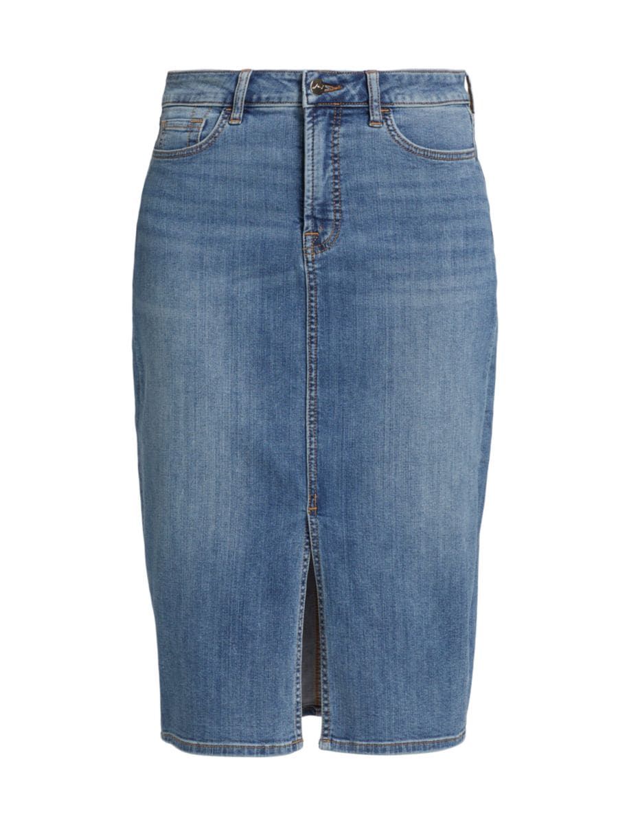 Denim Midi-Skirt | Saks Fifth Avenue