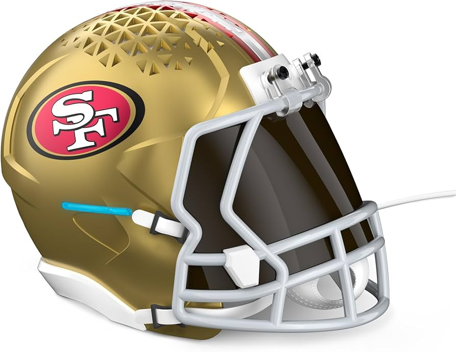 NFL Echo Dot Bundle: Includes Echo Dot | Deep Sea Blue and Limited-Edition NFL Helmet Stand | San... | Amazon (US)