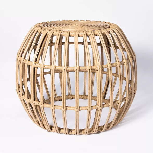 Faux Rattan Patio Ottoman - Threshold™ designed with Studio McGee | Target