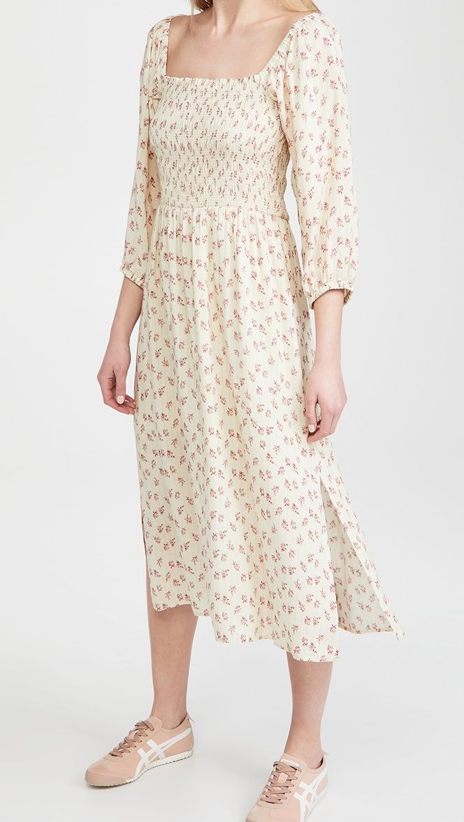 Nevaeh Smocked Midi Dress | Shopbop