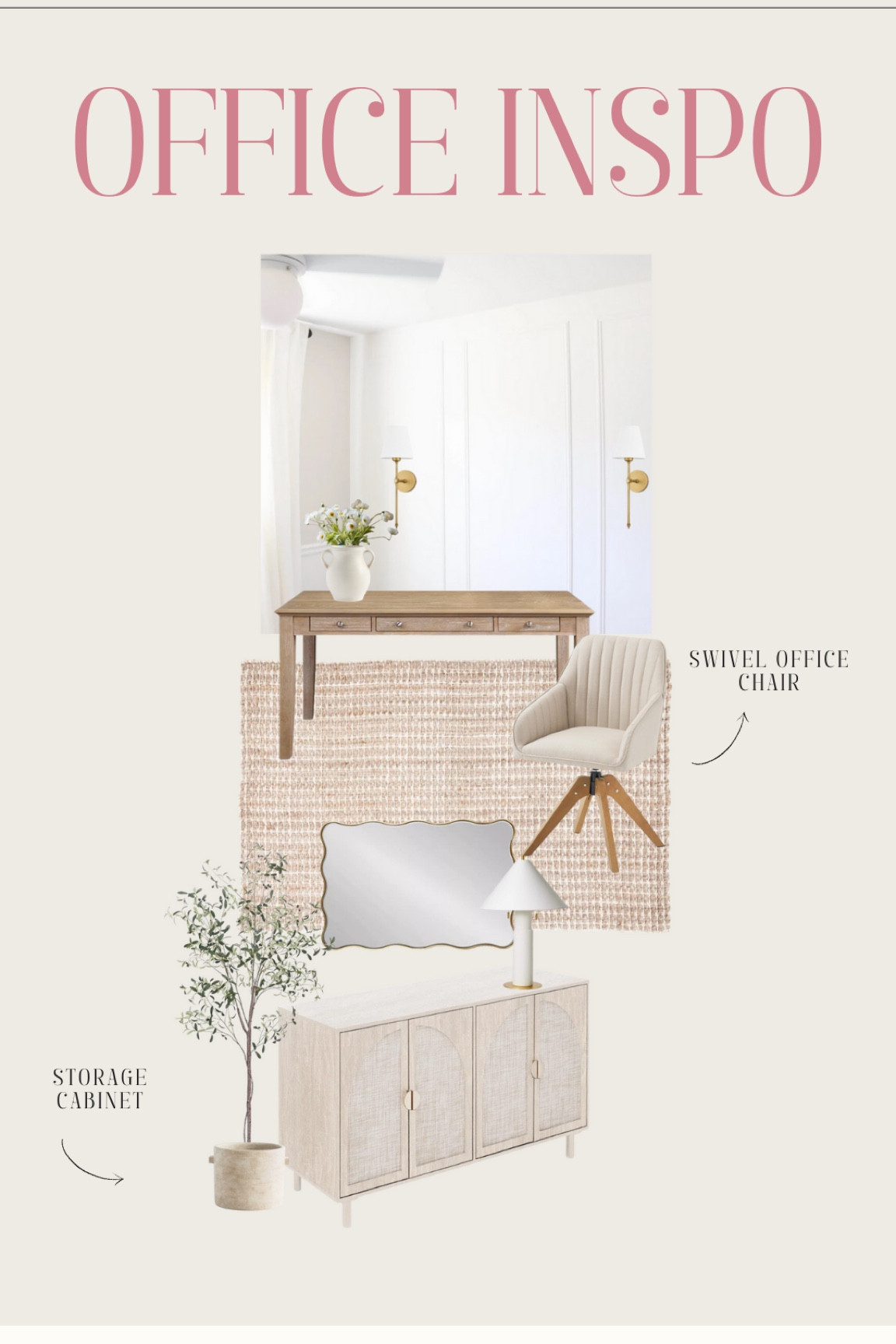 Home office inspo, home decor, office decor, neutral office

#LTKfamily #LTKstyletip #LTKhome