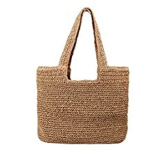 Freie Liebe Straw Beach Bag for Women Summer Woven Tote Bag Shoulder Handbags | Amazon (US)