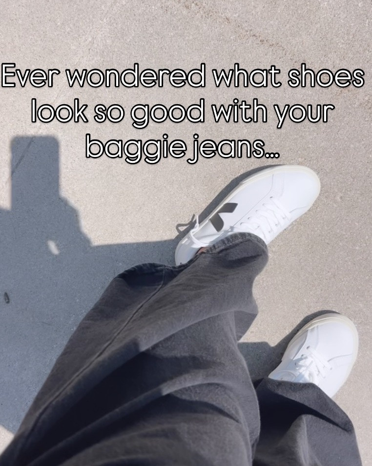 Best shoes for a baggie Jean or a wide leg Jean! #styletips 
#fashion