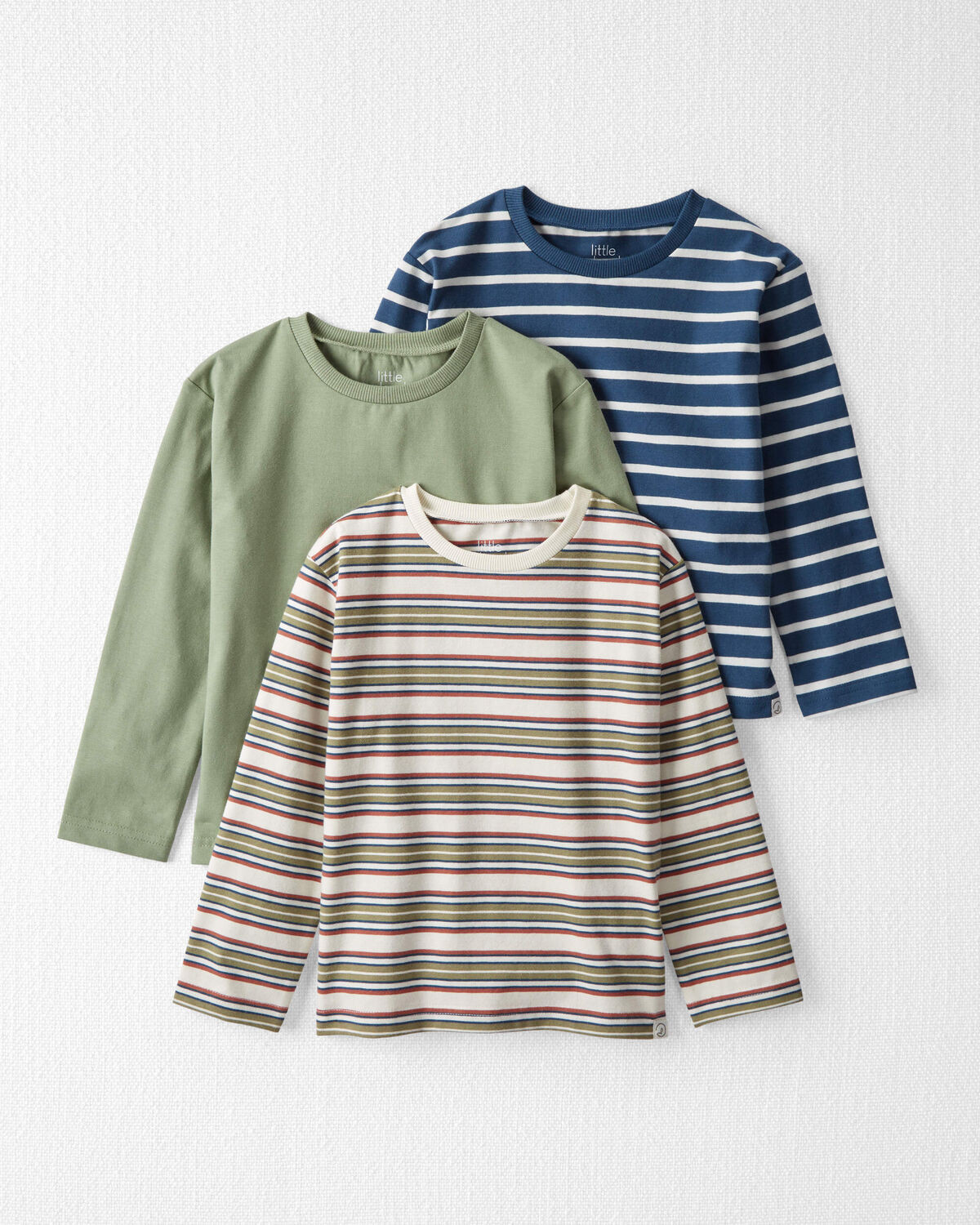 Toddler 3-Pack Organic Cotton T-Shirts in Stripes - Little Planet | Carter's | Carter's Inc