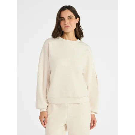 Avia Women s Luxe Fleece Crewneck Sweatshirt Sizes XS-XXXL | Walmart (US)