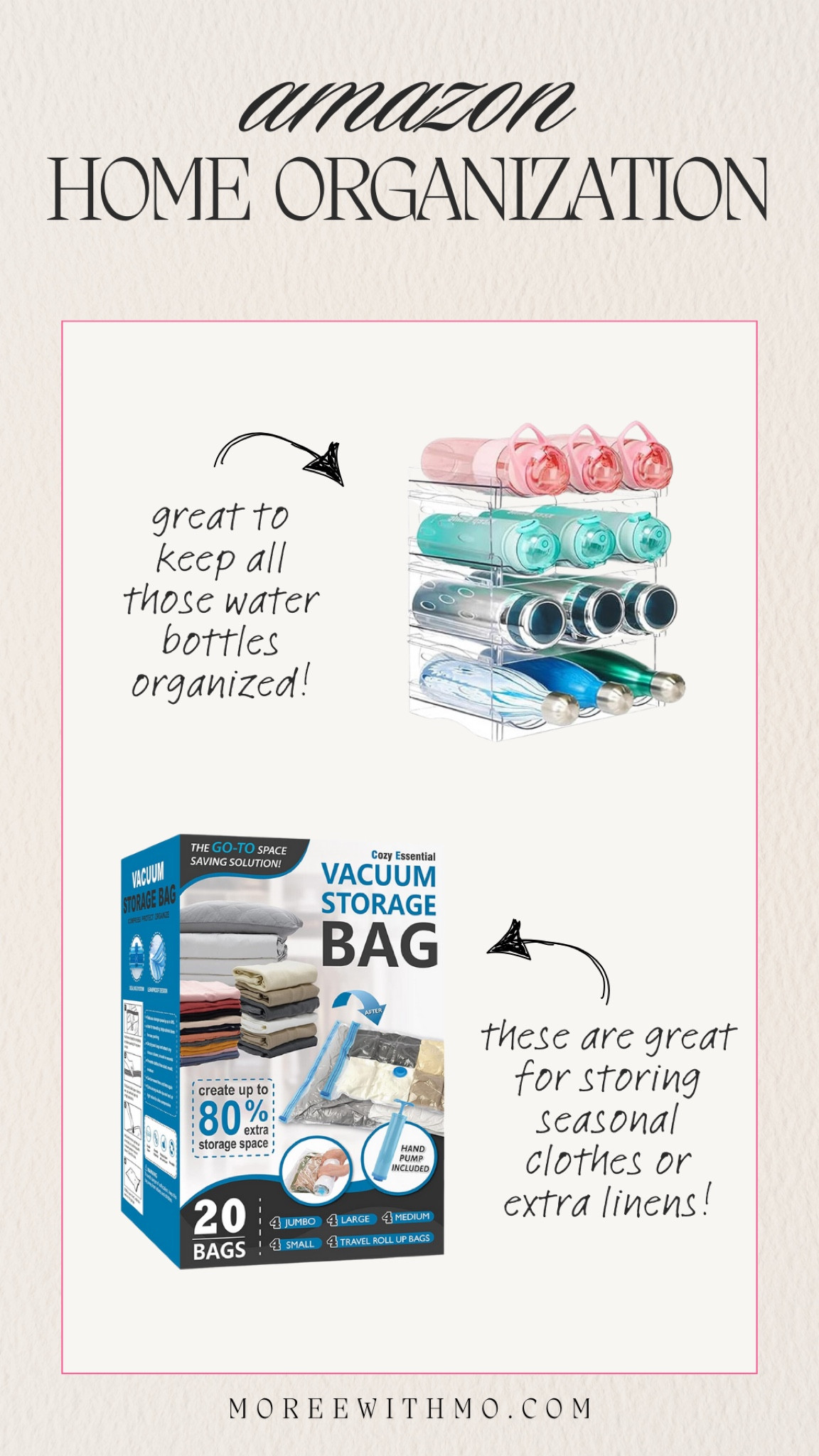 Home organization from Amazon! Both of these are great for keeping your home tidy and organized!


Home Organization
Home Essentials 
Amazon Home Finds
Amazon Home Organziation 
Moreewithmo

#LTKHome #LTKFindsUnder50