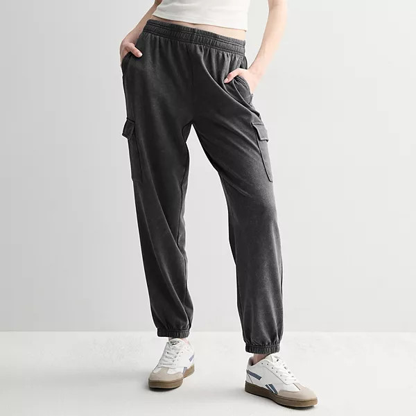 Juniors' SO® Foldover Fleece Jogger Pants | Kohl's