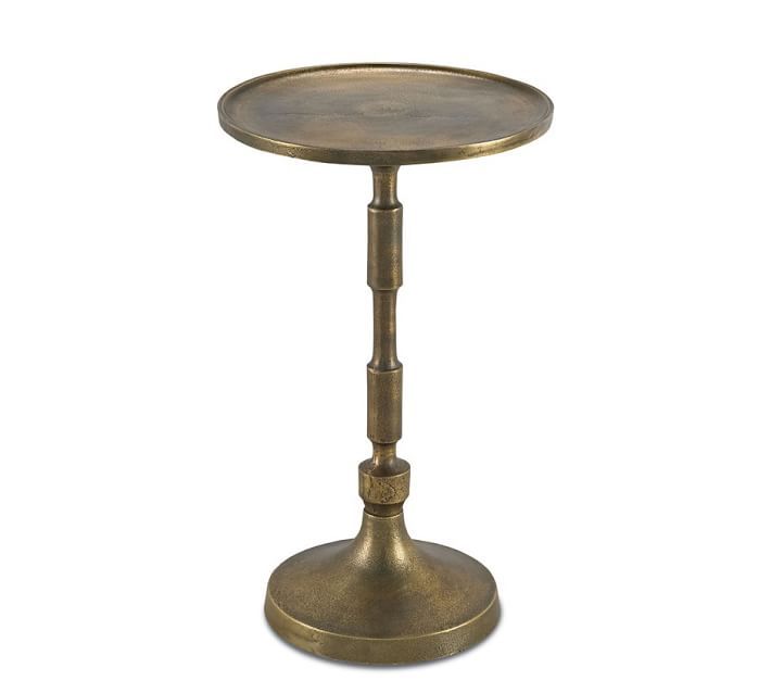 Clares Round Metal Accent Table | Pottery Barn (US)