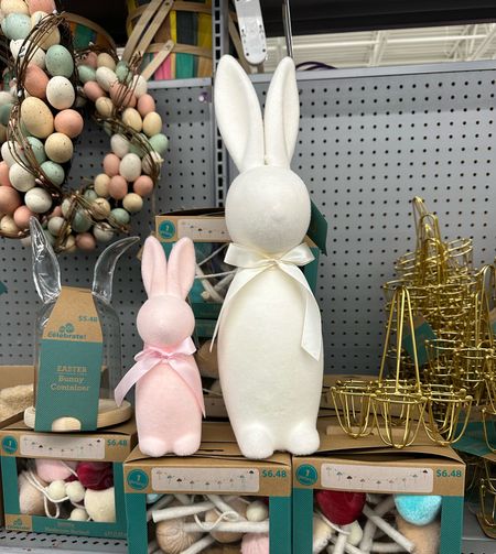Walmart Easter decor! Super cute and budget friendly. Loved the large cream  Easter bunny. 

#LTKhome #LTKSeasonal