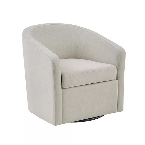 INK+IVY Bonn Upholstered Barrel Swivel Accent Chair | Kohl's