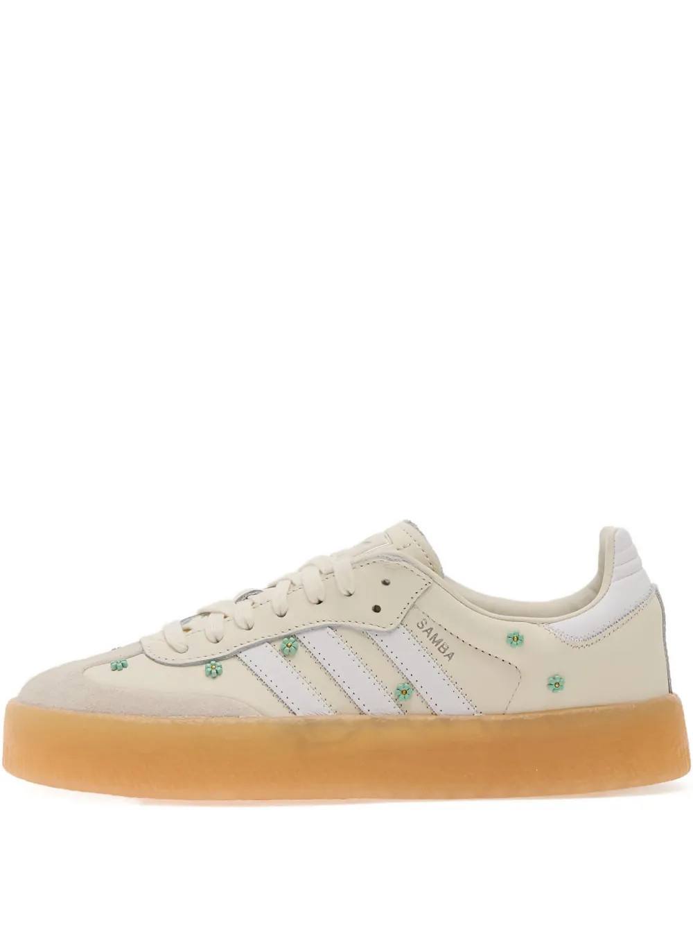 adidas Sambae floral-embellished sneakers - Neutrals | Farfetch Global