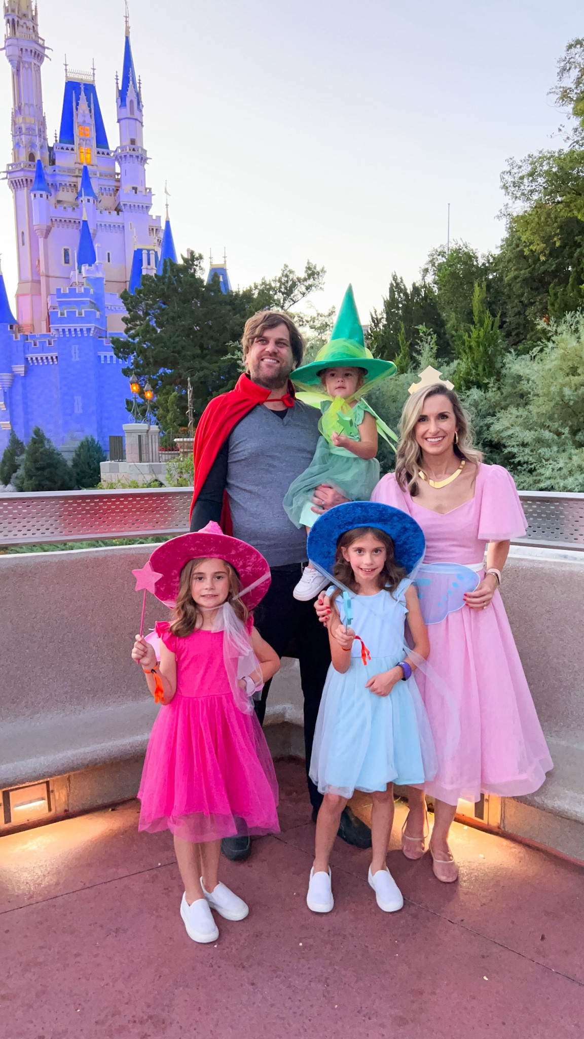 Our Halloween costumes this year! Prince Phillip, Aurora, and the three cutest good fairies I ever did see! 

Everything I can find is linked here!

♥️💙💚