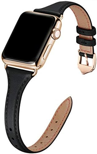 WFEAGL Leather Bands Compatible with Apple Watch 38mm 40mm 41mm 42mm 44mm 45mm, Top Grain Leather... | Amazon (US)