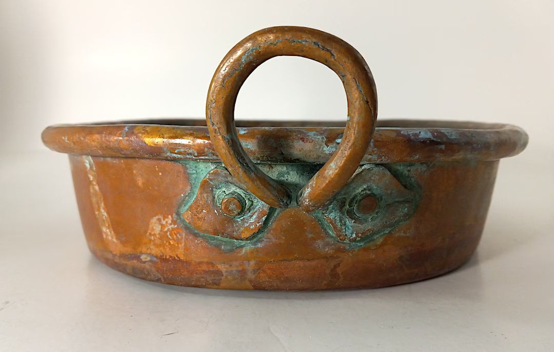 Vintage Solid Copper Pan | Etsy (US)