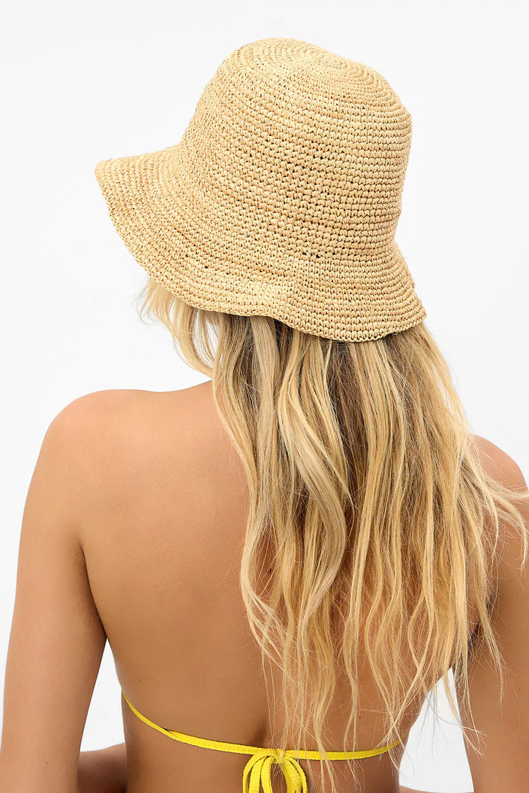 Jax Bucket Hat - Rafia | Frankies Bikinis