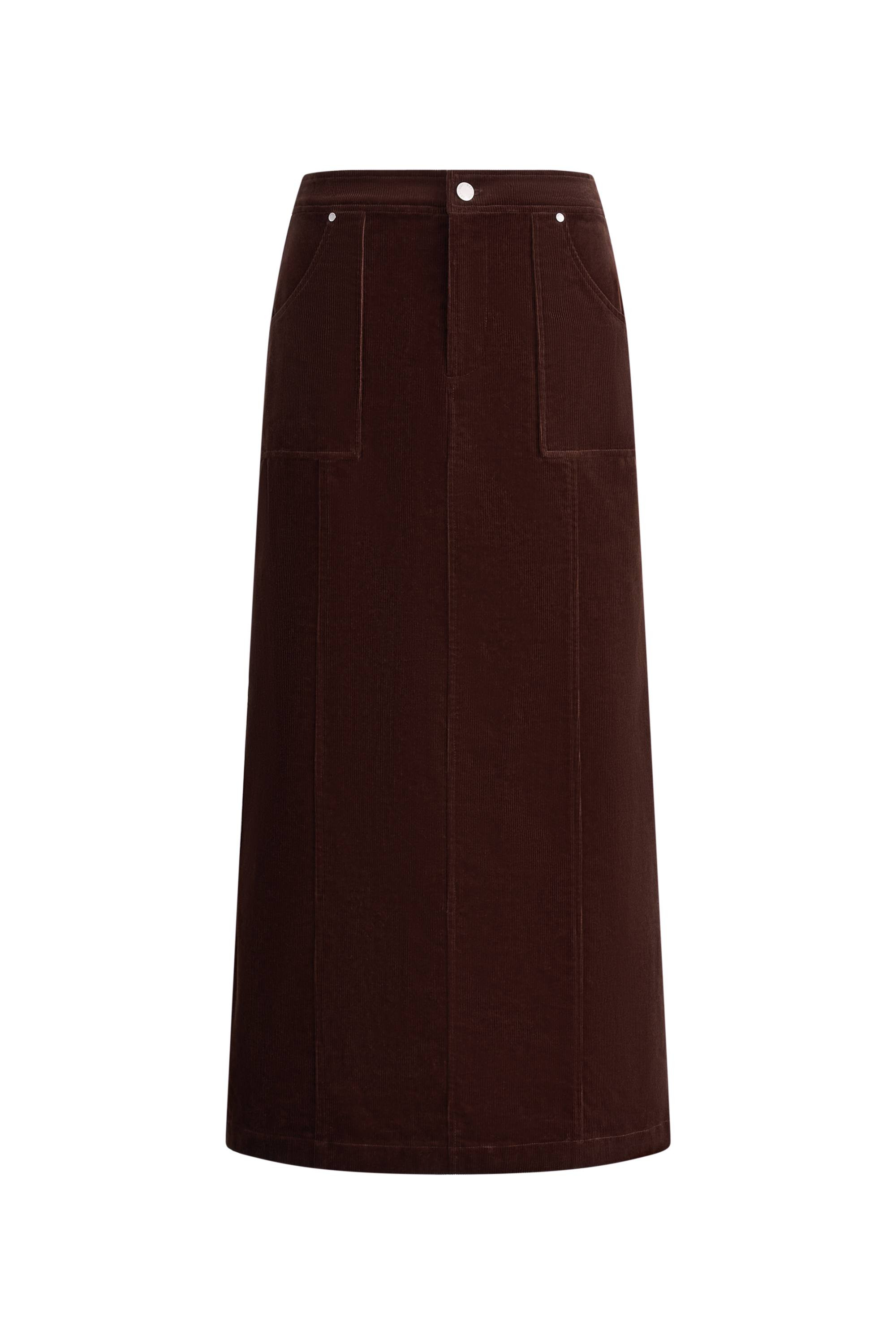 Coco Straight Skirt in Corduroy Cotton | Fabrique