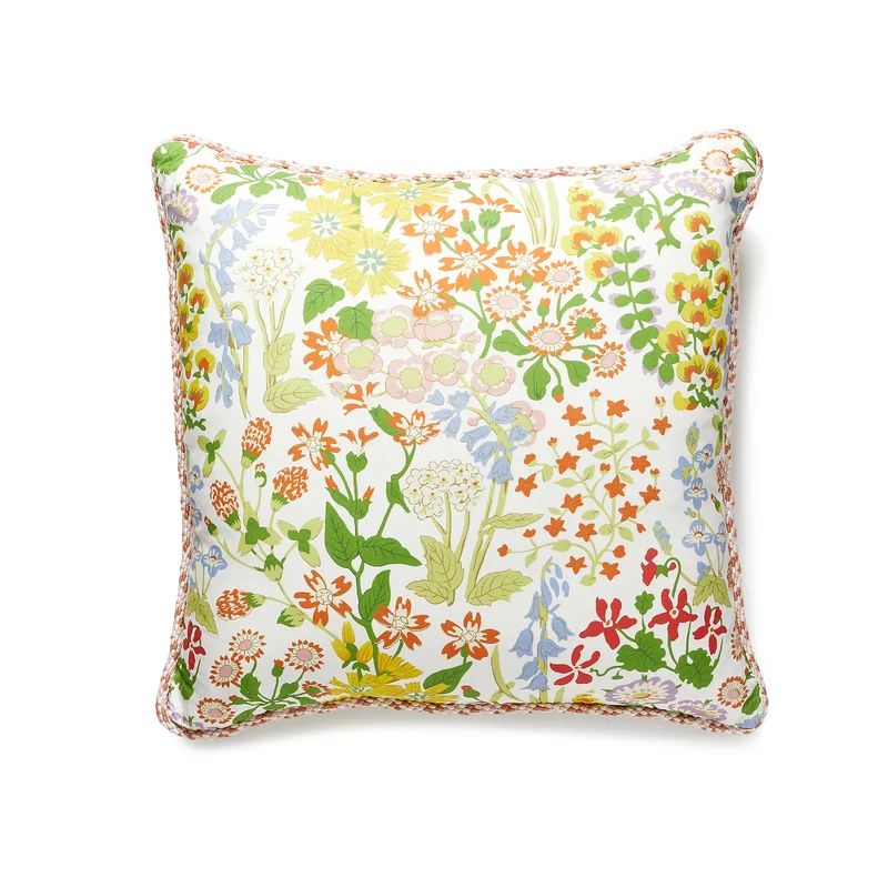 Folklore Floral Cotton Reversible Throw Pillow | Wayfair North America