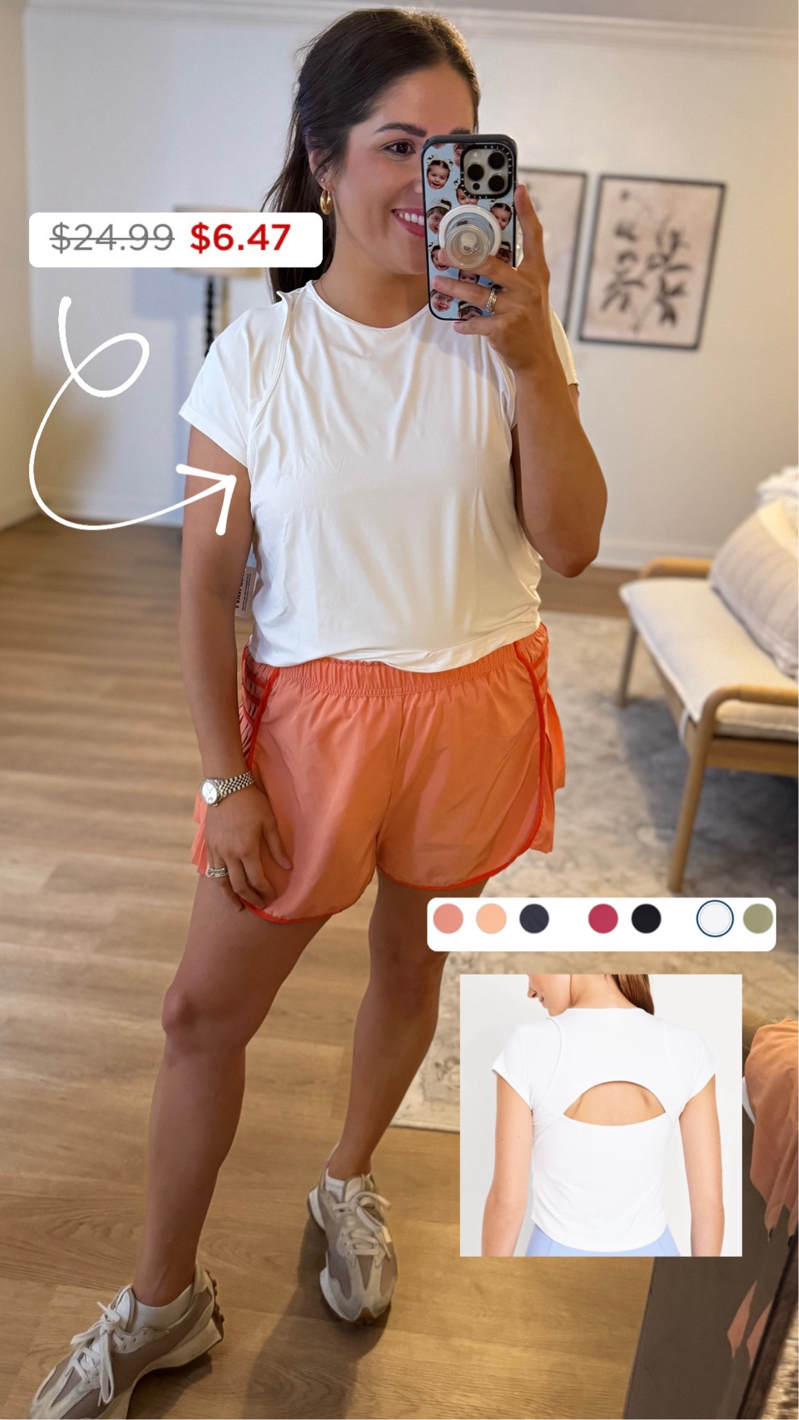 White athletic top back cut out 

#LTKSaleAlert #LTKFitness #LTKActive