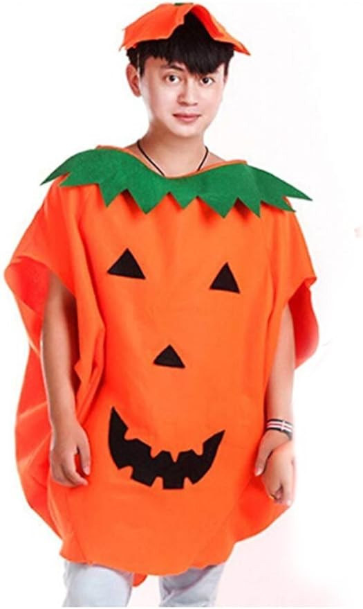 Halloween Pumpkin Costume Set for Family Parent Kids Orange Cosplay Suit Hat School Party Childre... | Amazon (US)