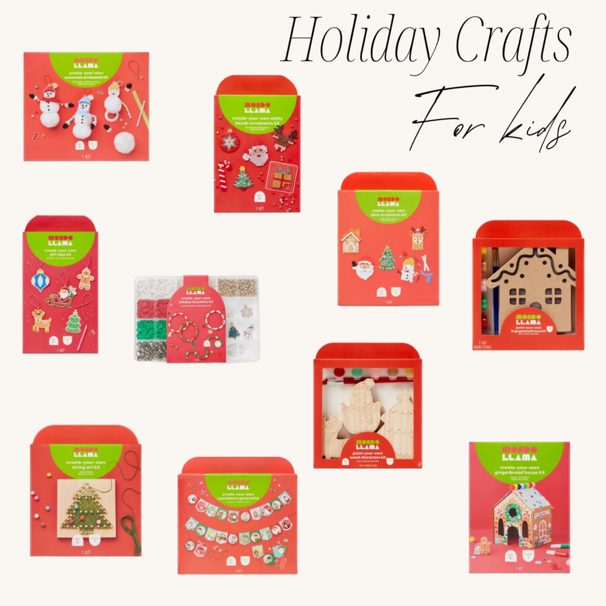 Holiday crafts for kids! These are our favorite sets and most are only $5!!! 

#LTKKids #LTKHoliday #LTKSeasonal