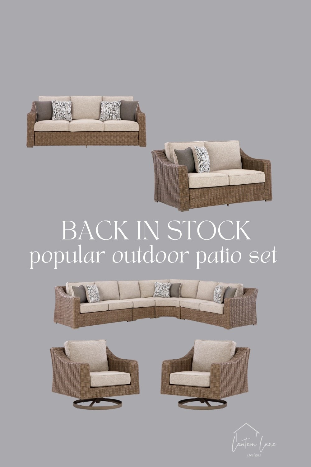 Popular outdoor furniture set is back in stock.

Outdoor furniture, outdoor sofa, outdoor sectional porch decor

#LTKHome #LTKSaleAlert #LTKSeasonal