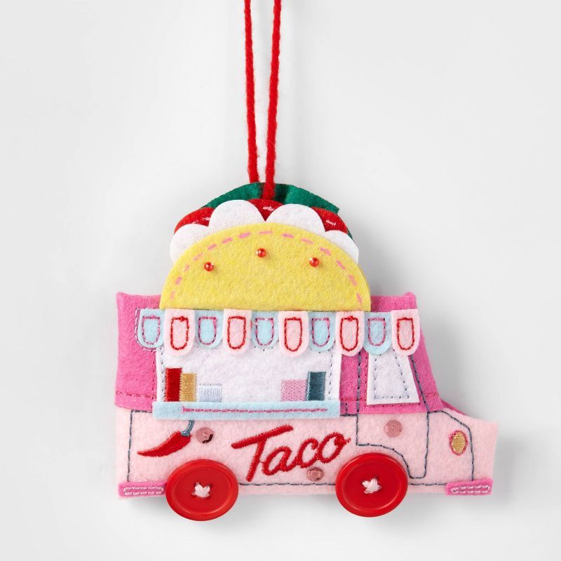 Fabric Taco Food Truck Christmas Tree Ornament - Wondershop™ | Target