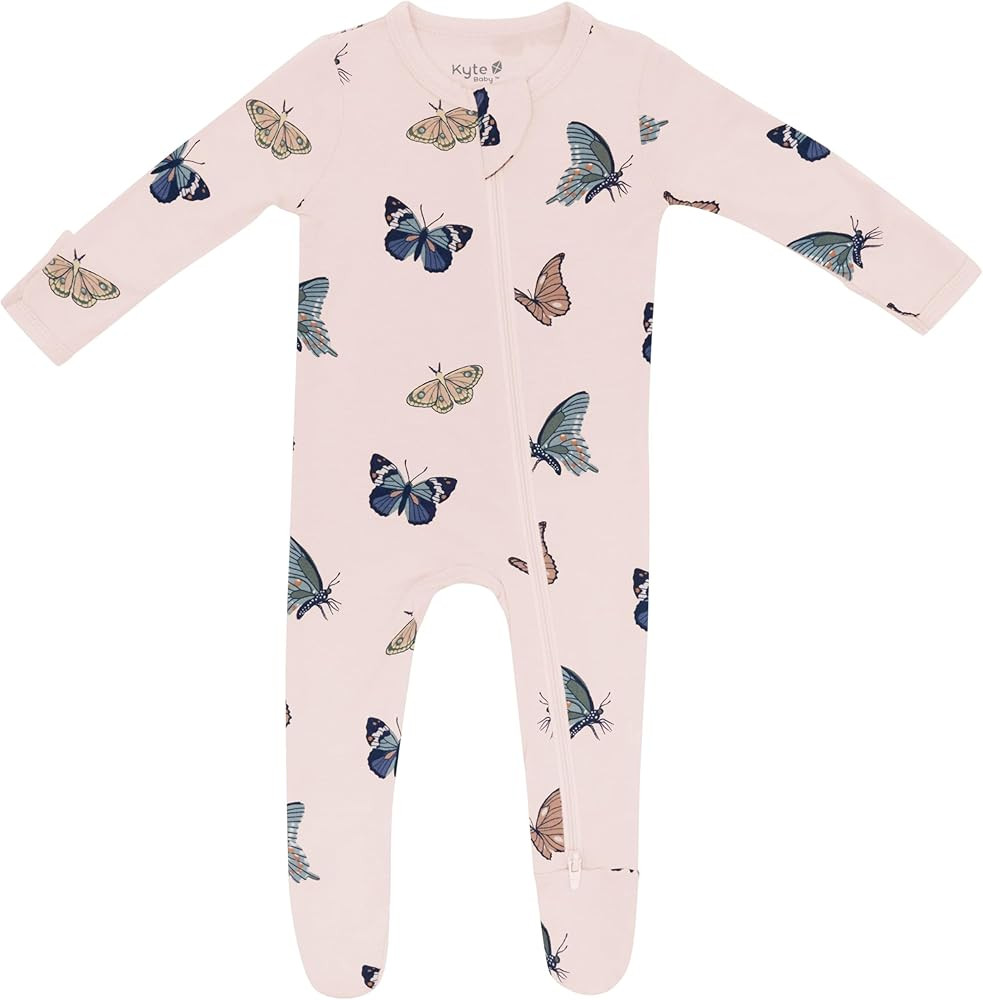 KYTE BABY Unisex Zipper Closure Footies, Rayon Made From Bamboo, 0-24 Months | Amazon (US)
