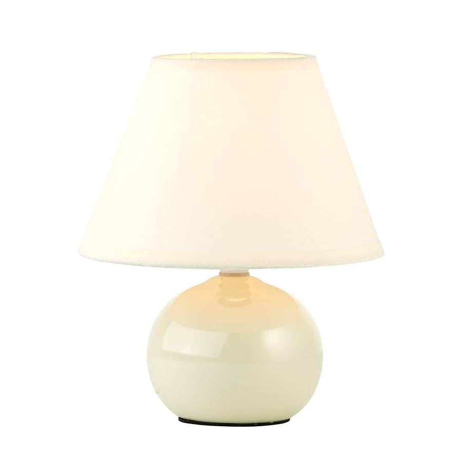 BRILLIANT Primo Tischleuchte – stilvolle Tischlampe mit Stoffschirm – kleine Tischleuchte fü... | Amazon (DE)