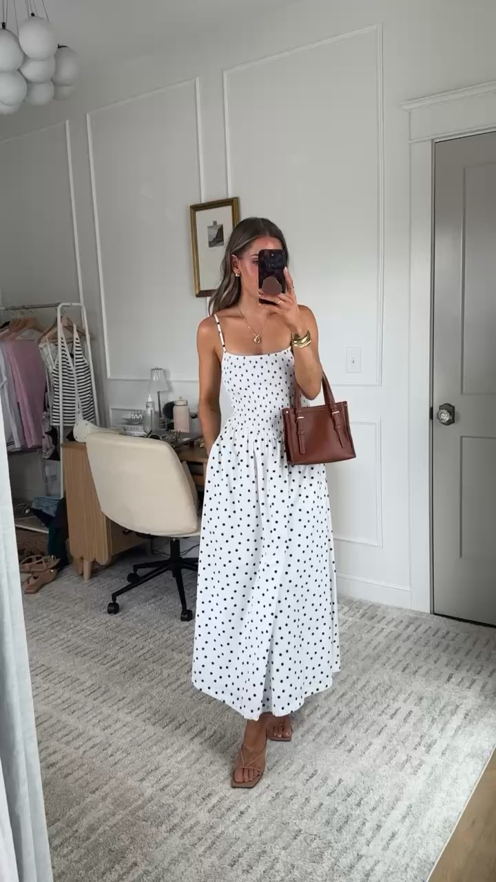 Polka Dot dress for spring! I love how the top is stretchy - I'm wearing an XS.  This would actually look so cute with a baby bump or for a shower! 

 

#LTKStyleTip #LTKBaby #LTKWatchNow