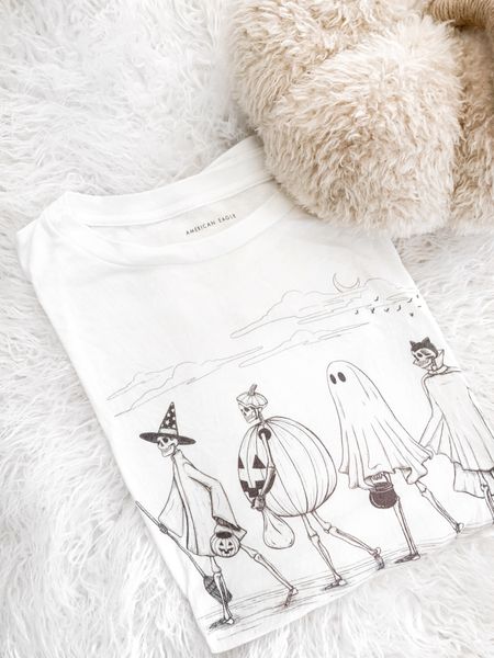 Back in stock in a few sizes AND on sale for under $23!!! I’m obsessed with this tee!! 

American eagle Halloween, Halloween t shirt, neutral Halloween, fall fashion, fall outfit Inapo 

#LTKsalealert #LTKHalloween #LTKSeasonal