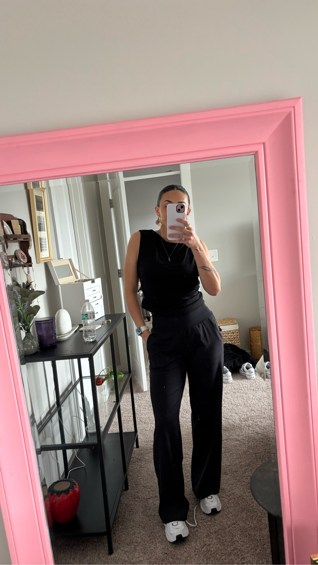 athleta wide leg pants! 
Wearing a size small! Perfect for errands or travel! 

#LTKTravel #LTKActive #LTKWorkwear