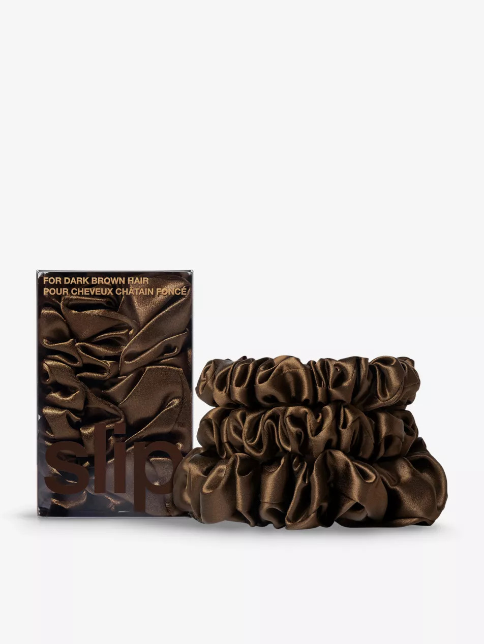 Silk scrunchies pack of three | Selfridges