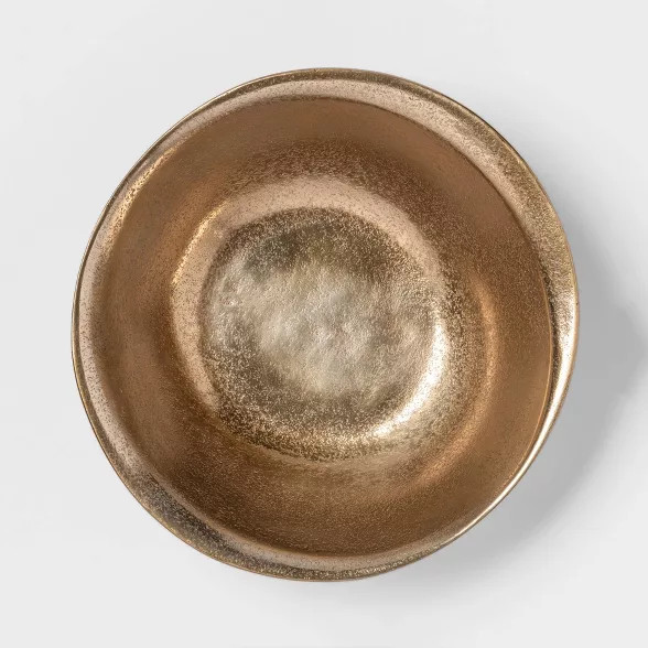 Cravings by Chrissy Teigen 10" Rough Aluminum Bowl - Gold | Target