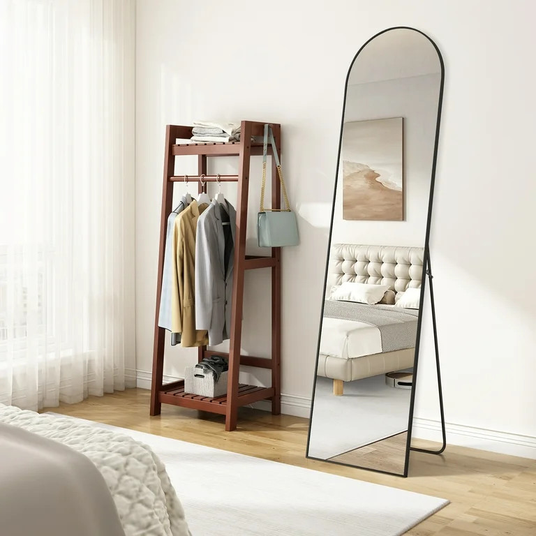 EDX Arched Full Length Mirror 59"x16" Full Body Mirror Rectangle Free Standing Wall Mounted Leani... | Walmart (US)