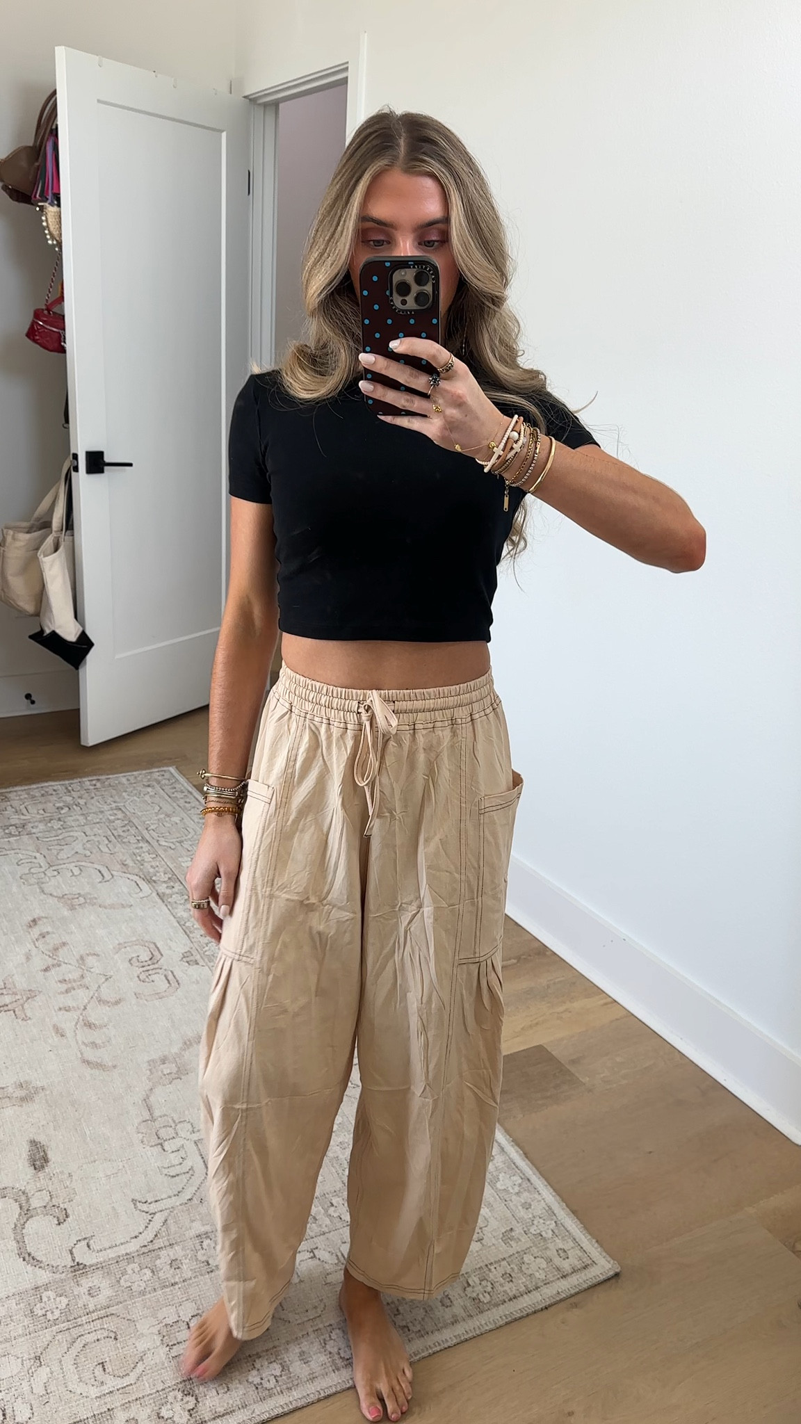 Amazon size small Gozoloma Women's Cotton Wide Leg Pants Baggy Palazzo Trousers Elastic Waist Contrast Stitch with Pockets 2026 Summer Wear

#LTKSaleAlert #LTKootd #LTKTravel