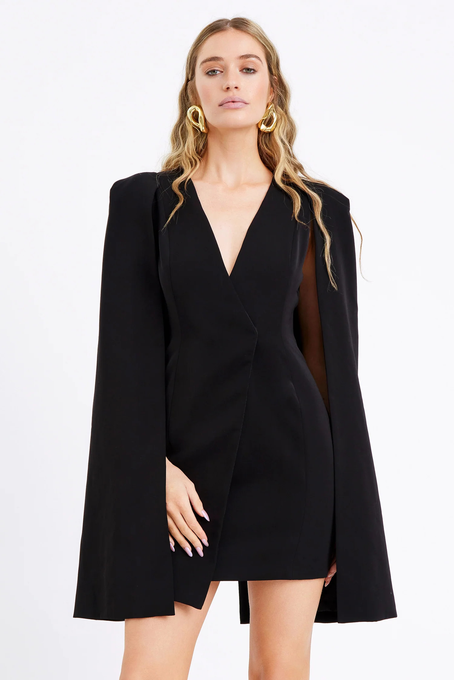 Raquel Tux Cape Dress | Adelyn Rae