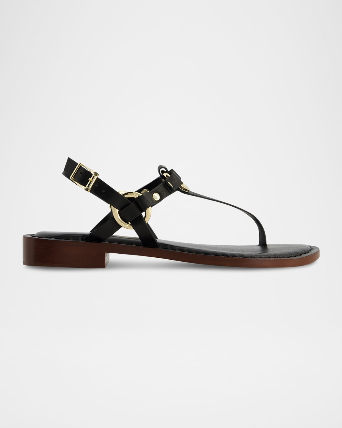 Tuni Leather Thong Slingback Sandals | Neiman Marcus