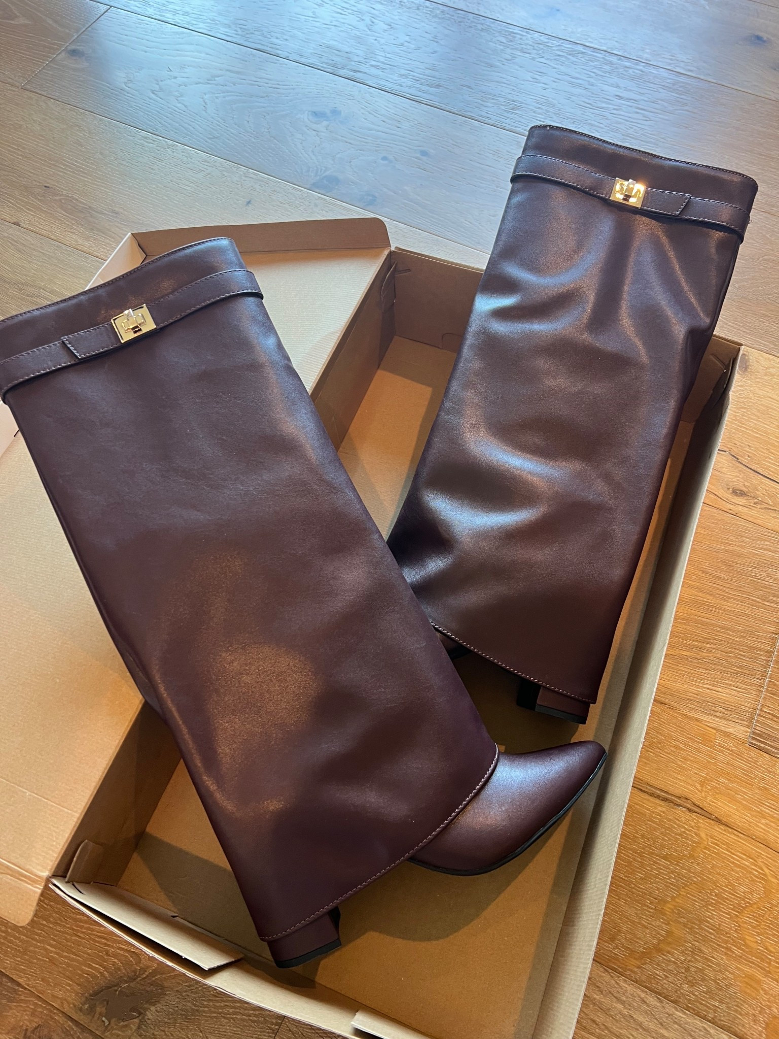Designer inspired fall tall boot from Target. Chocolate burgundy black  

#LTKShoeCrush #LTKFindsUnder100 #LTKFindsUnder50