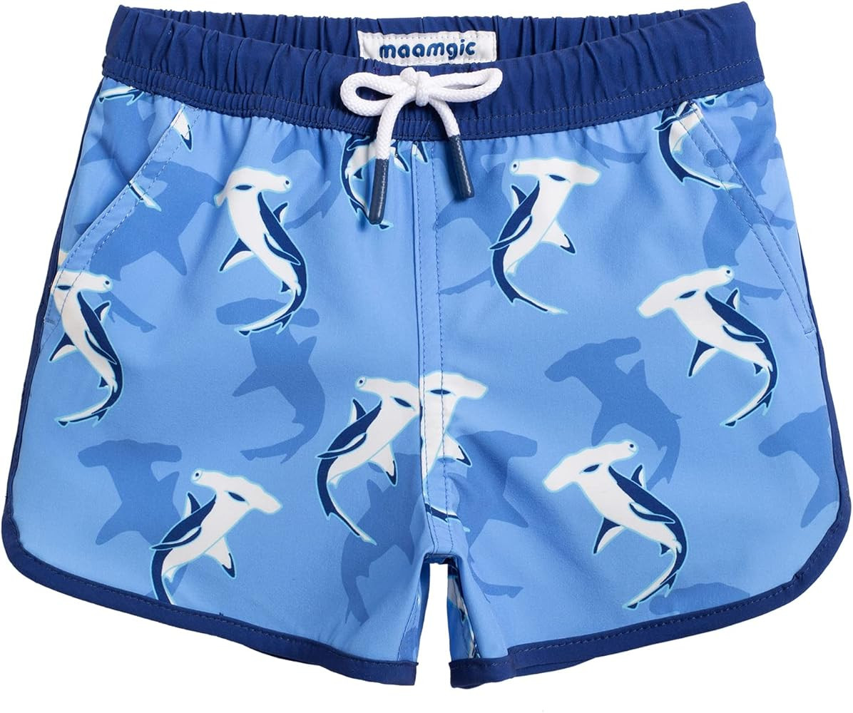 maamgic Boys Swim Trunks Stretch Quick Dry Swim Shorts Kids Bathing Suits Toddler Boy Swimsuit Sw... | Amazon (US)