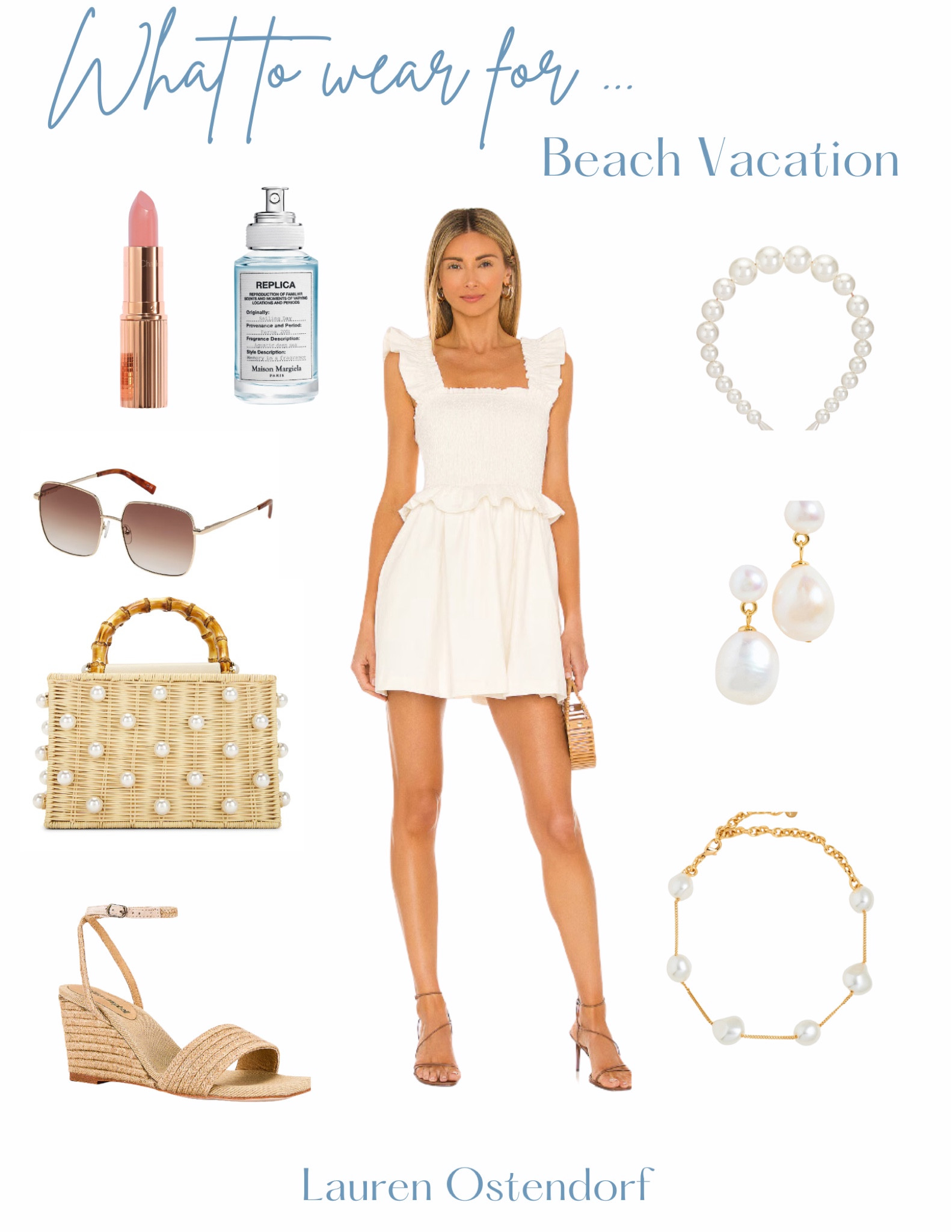 Summer outfit inspo!! 

Little white dress , woven bag, beach dress, vacation outfit, summer dress, spring outfit , woven wedges 

#LTKU #LTKparties #LTKstyletip