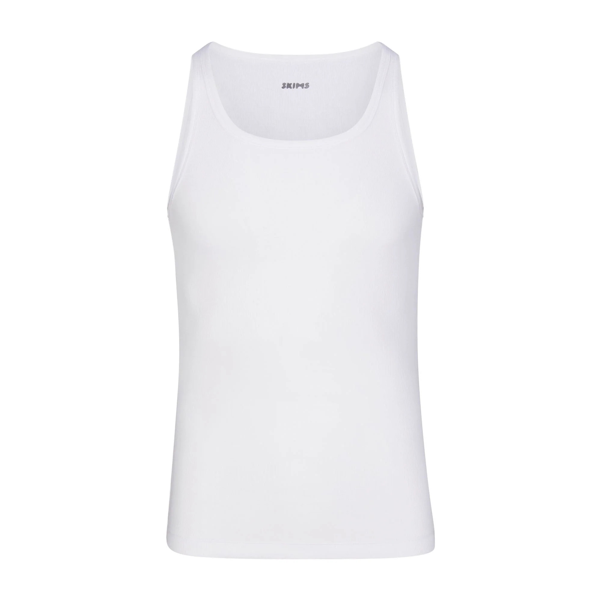 SKIMS COTTON MENS RIB TANK | CHALK | SKIMS (US)