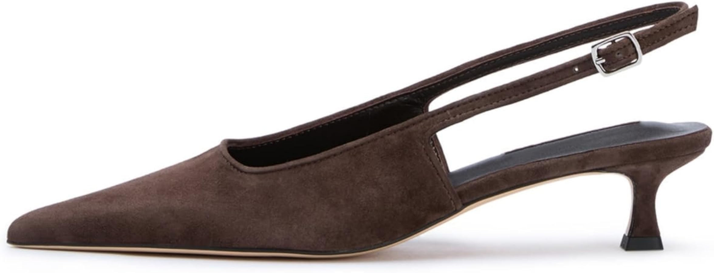 KISSASA Women Slingback Kitten Heels Sexy Closed Pointed Toe Pumps Low Heel Office Dress Shoes | Amazon (CA)