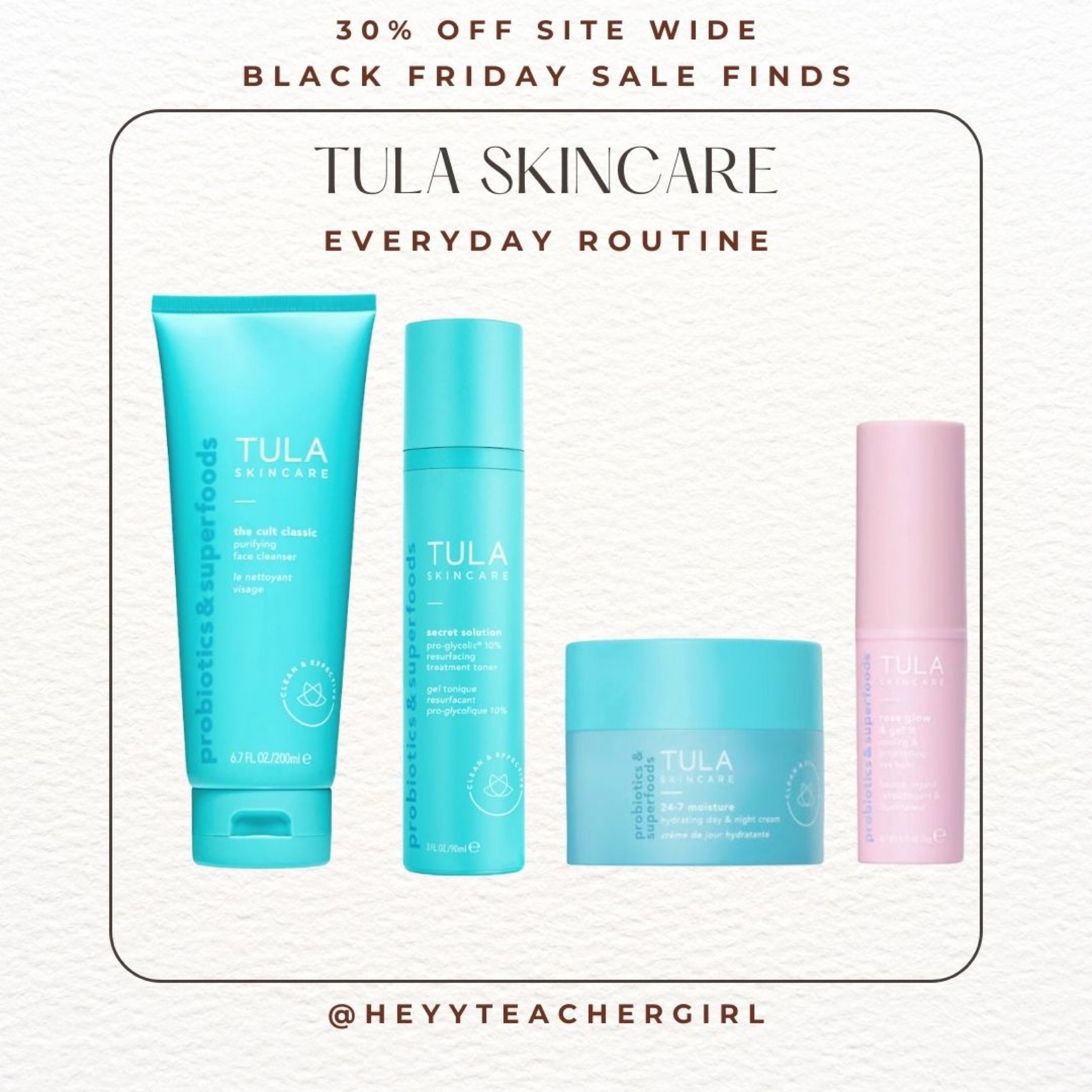 30% off site wide @tula


These are all products in my everyday skincare routine!! 

#LTKsalealert #LTKCyberWeek #LTKHoliday