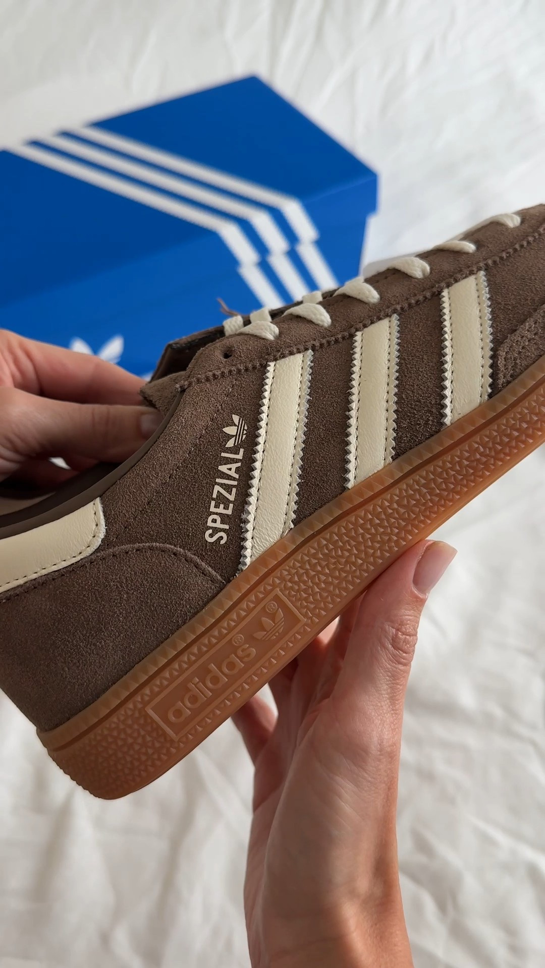 The perfect fall sneaker. Adidas Handball Spezial in brown with cream stripes and gum sole. A retro inspired design that pairs effortlessly with denim, cargos, or wide leg trousers. Timeless, minimal and versatile. These sneakers add a cool vintage vibe to any casual outfit while staying comfortable all day.



#LTKSeasonal #LTKStyleTip #LTKShoeCrush