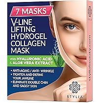7 Piece V Line Shaping Face Masks – Lifting Hydrogel Collagen Mask with Aloe Vera – Anti-Aging and A | Amazon (US)